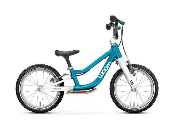 Woom GO 1 Plus children's balance bike 14" Metallic Blue