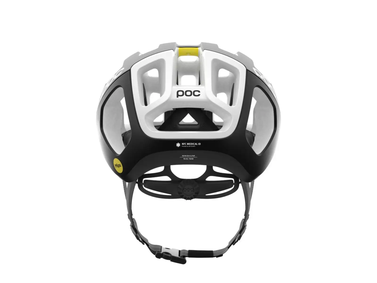 POC Ventral Air MIPS NFC helmet Uranium Black/Hydrogen White Matt