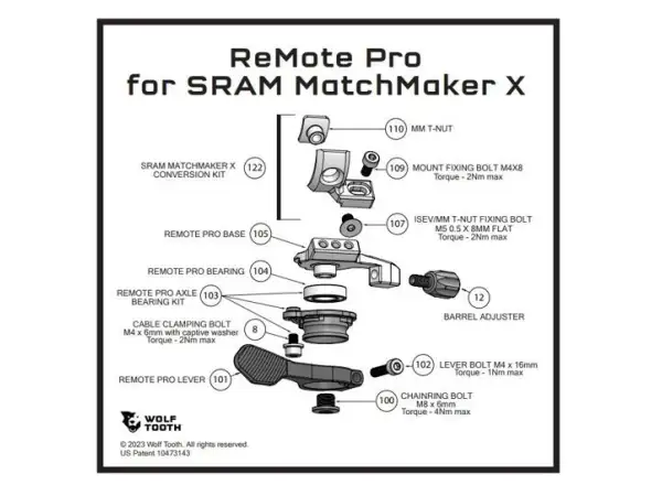 Wolf Tooth ReMote Pro adapter Match Maker