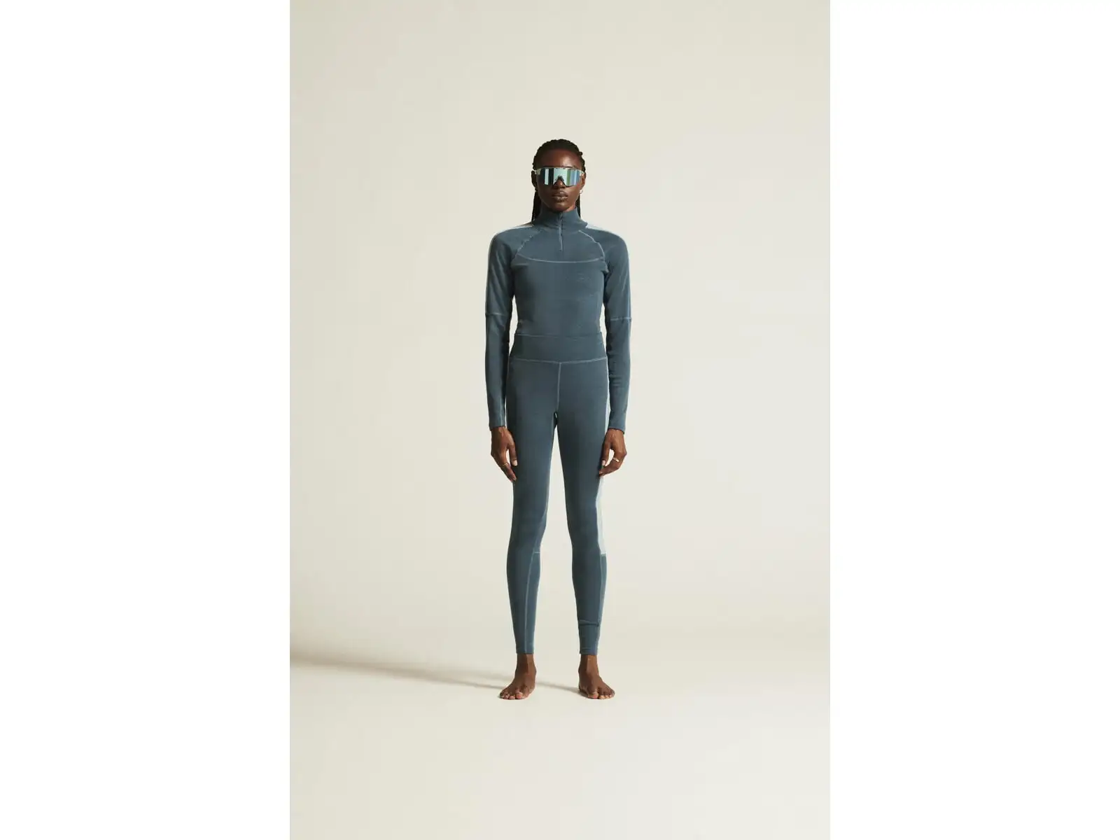Craft ADV Wool Merino women's long sleeve zip top blue