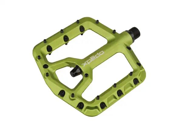 X-pedo Trident Large platform pedals green