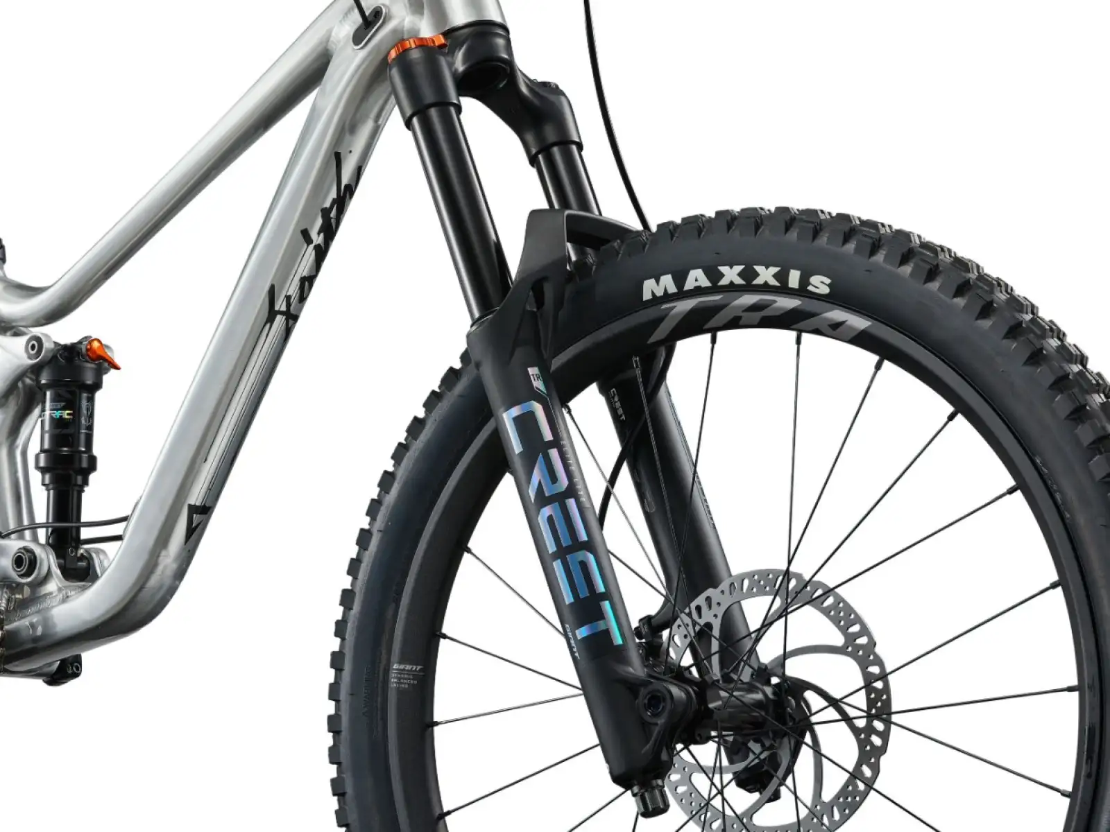 Giant Faith 24 children's full suspension bike Raw Aluminium
