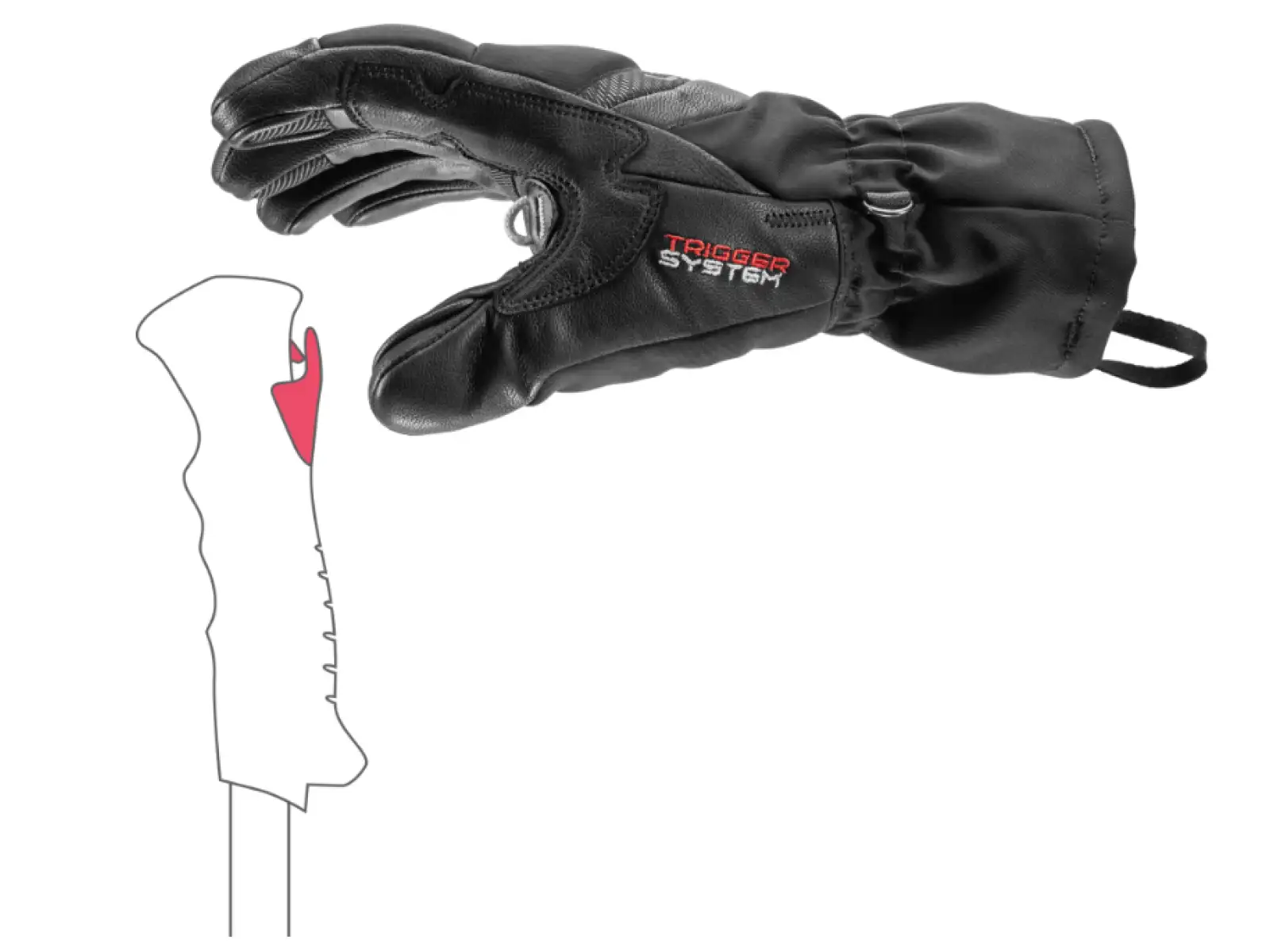 Leki Griffin Base 3D Women gloves Black