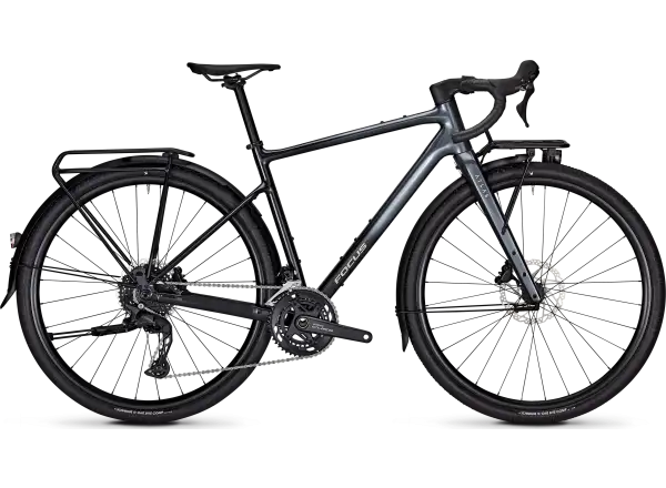 Focus Atlas 6.8 EQP gravel bike Steelgrey/Diamondblack