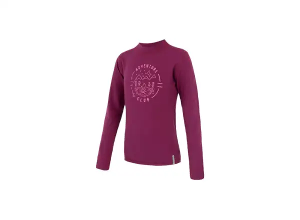 Sensor Merino DF Club children's long sleeve shirt Lilla