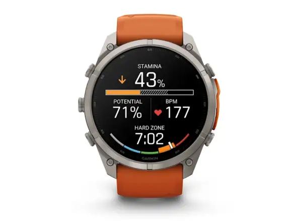 Garmin Fénix 9 Pro inReach 51 mm smart watch Titanium Autumn orange/Spark orange