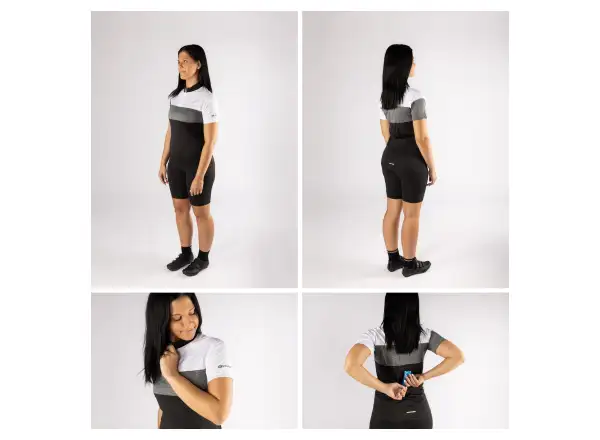 Force View Lady jersey short sleeve black/white/grey