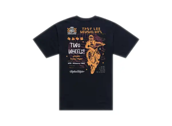 Troy Lee Designs Friday Night Line men's T-shirt short sleeve Black