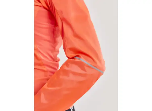 Craft ADV Essence Light Wind women's cycling jacket orange