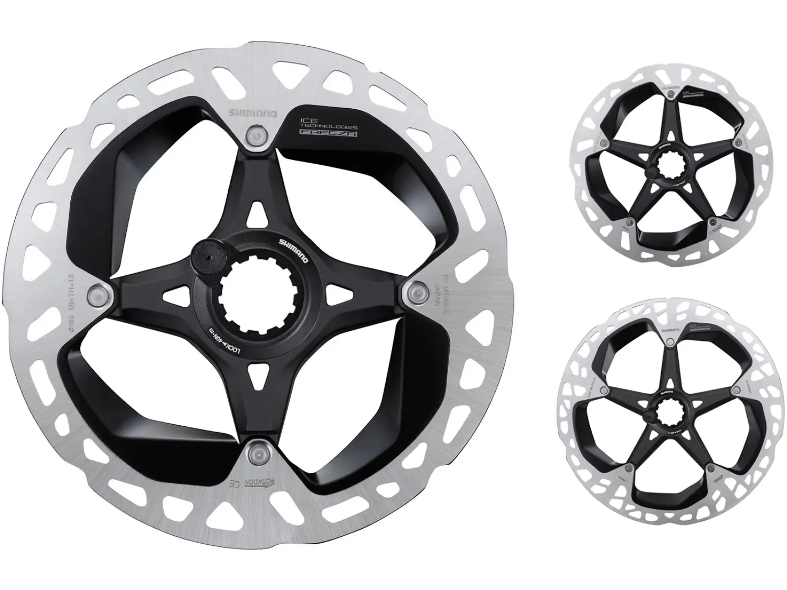 Shimano RT-MT900 brake rotor 140 mm, center lock, Ice Tech, external lock ring