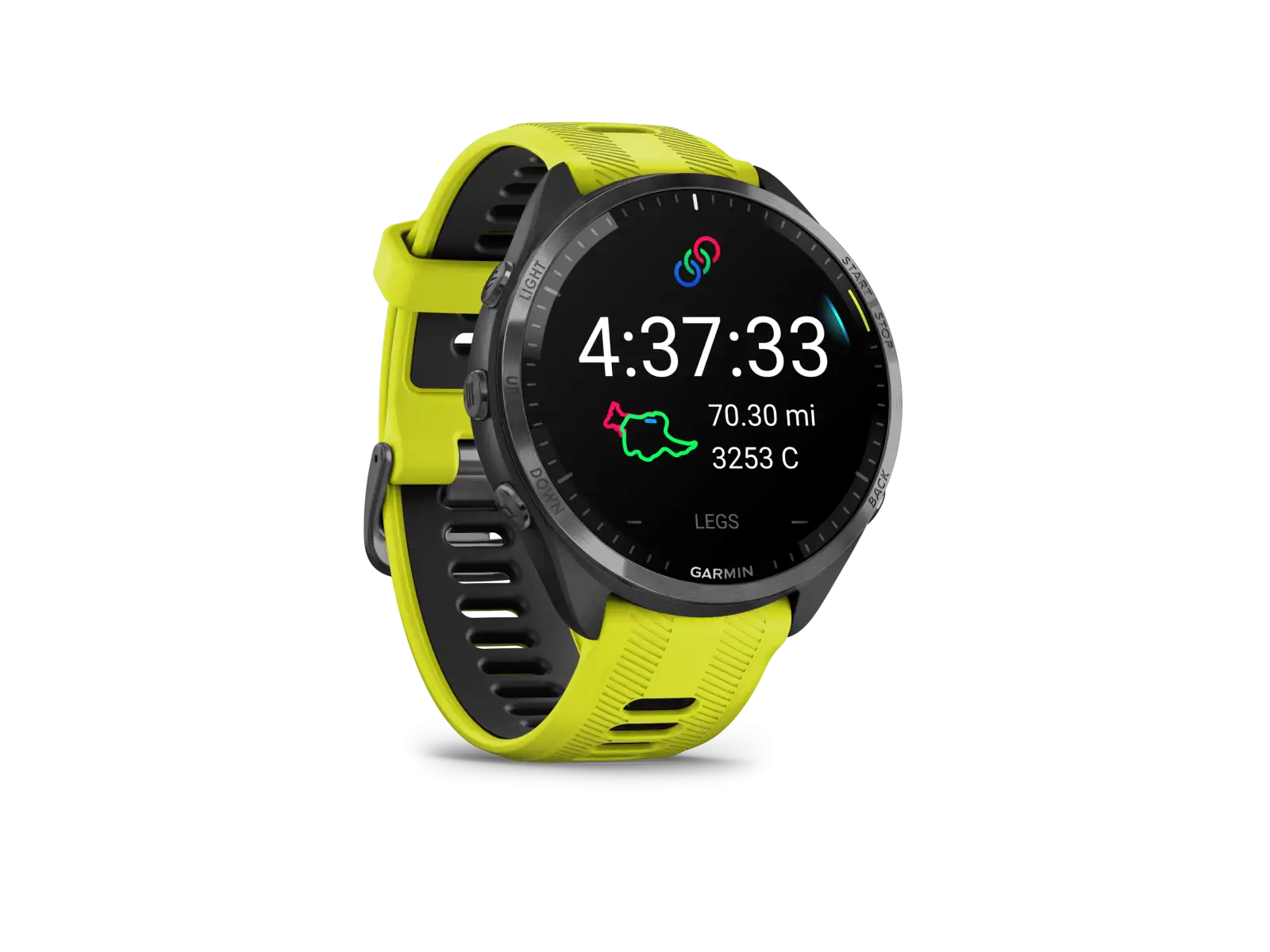 Garmin Forerunner 965 smart watch Carbon Grey Titanium DLC/Yellow