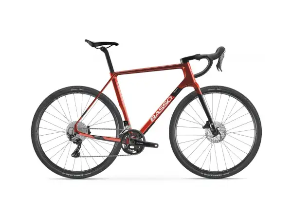 BASSO Palta GRX 800 2x11, Microtech MX25 gravel bike Candy red