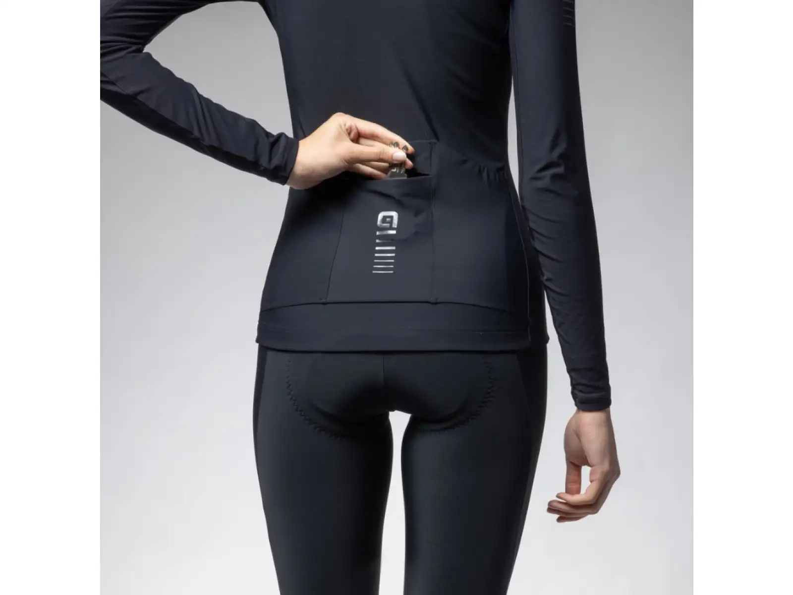 Alé R-EV1 Warm Race 2.0 women's insulated jersey long sleeve black