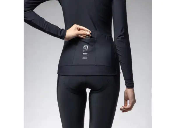 Alé R-EV1 Warm Race 2.0 women's insulated jersey long sleeve black