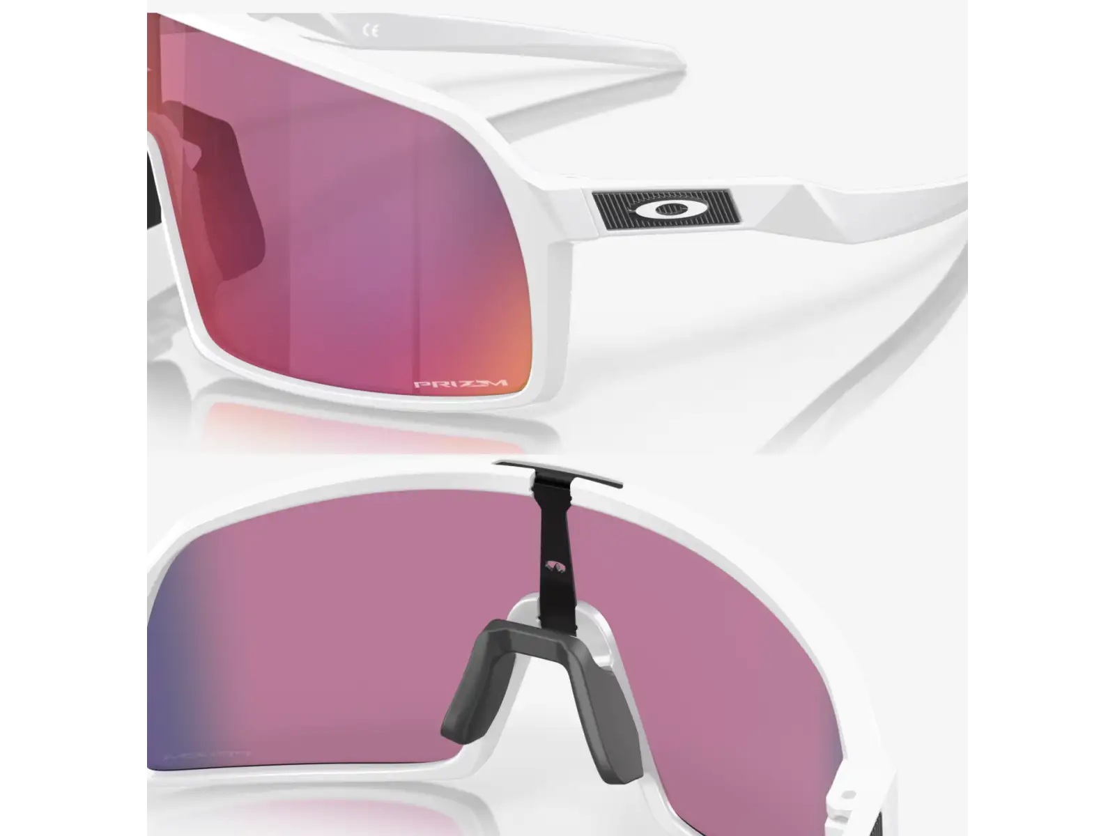 Oakley Sutro S glasses Matte White/Prizm Road
