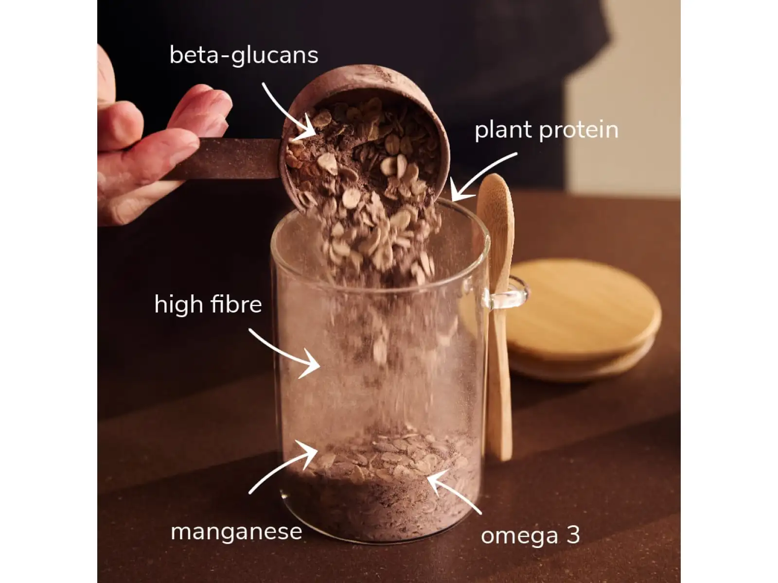 Veloforte Overnight Oats porridge Smooth Cocoa