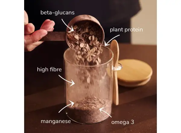 Veloforte Overnight Oats porridge Smooth Cocoa