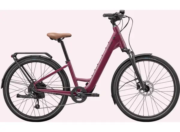 Cannondale Mavaro NEO SL 2 low-entry city e-bike Black Cherry