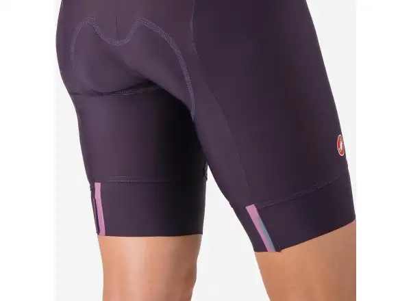 Castelli Prima 2 DT women's shorts with pad and bib Dark Night Shade/Deep Purple