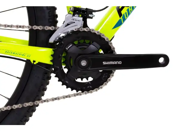 Rock Machine Torrent 20-29 mountain bike gloss radioactive yellow/black/petrol blue