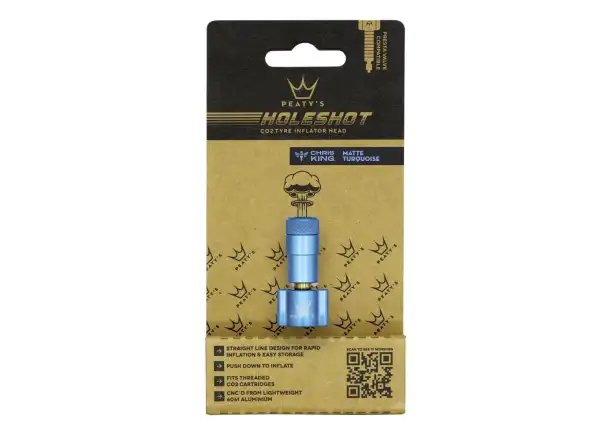 Peatys Holeshot CO2 pump head Turquoise