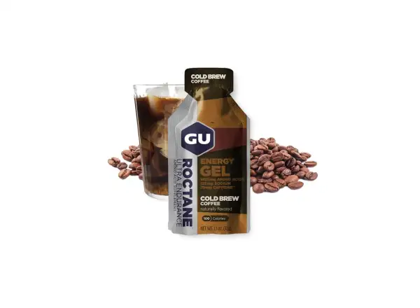 GU Roctane Energy Gel Cold Brew Coffee pouch 32 g