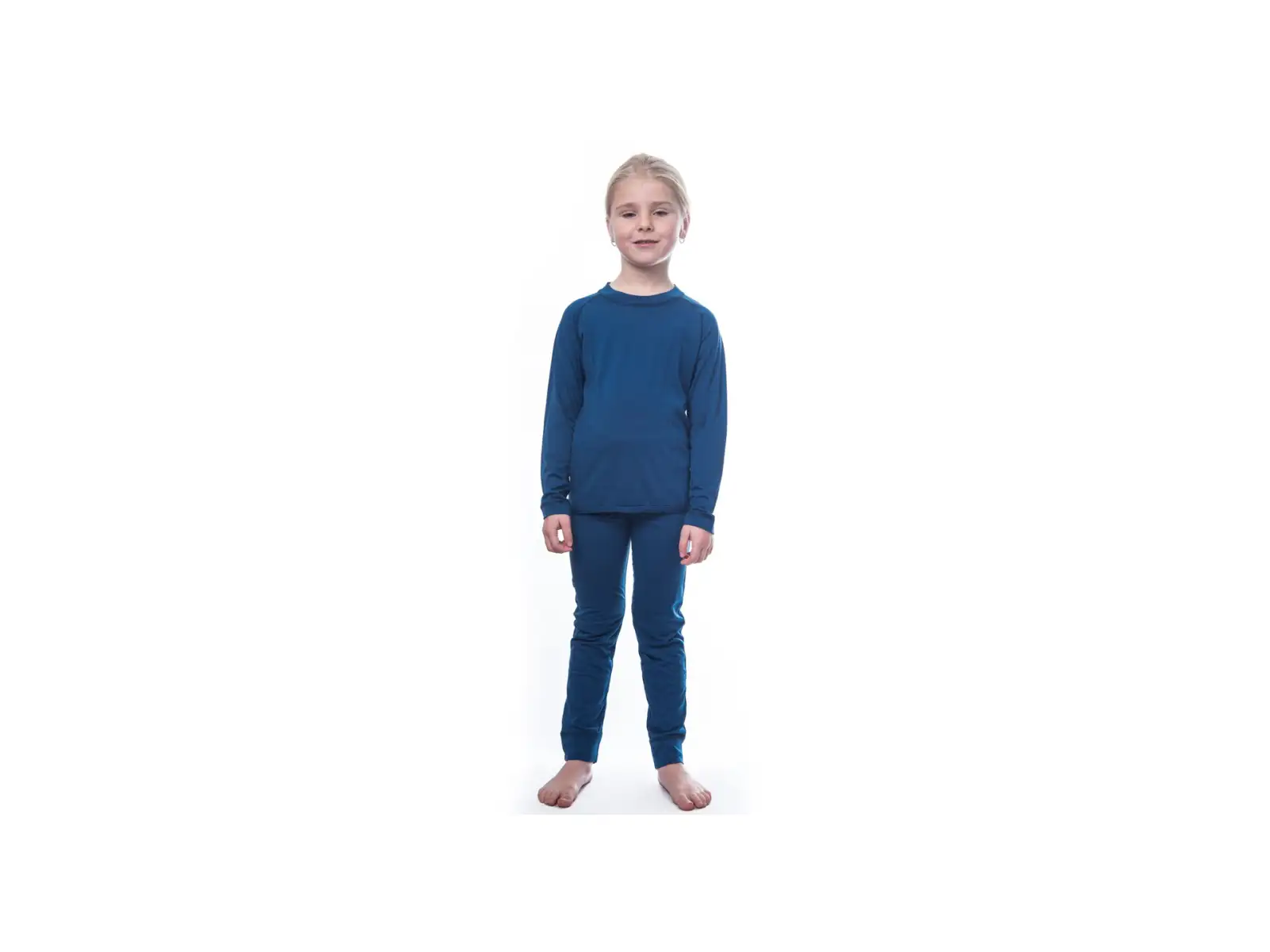 Sensor Merino Air children's set long sleeve shirt + bottom pants dark blue