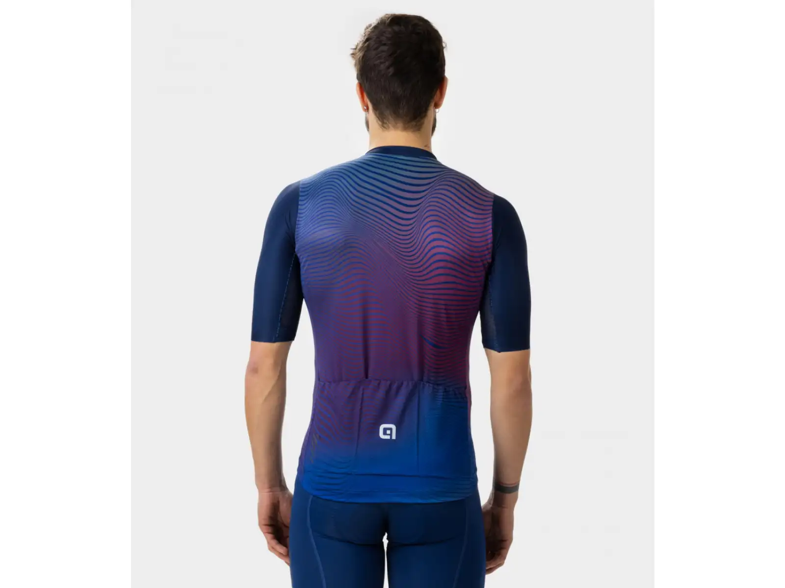 Alé PR-E Onda men's jersey short sleeve Navy Blue