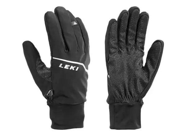 Leki Tour Lite ski touring gloves Black-Chrome-White