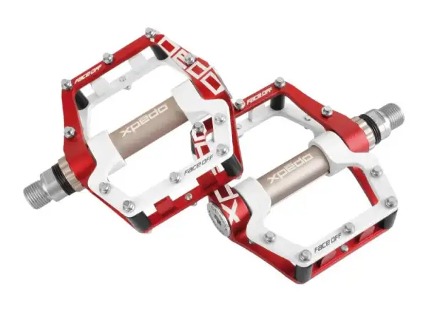 X-pedo Face Off 18 platform pedals red/white