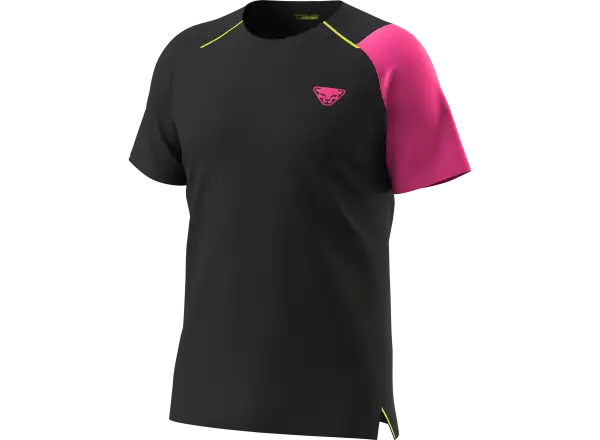 Dynafit DNA men's running shirt short sleeve Pink Glo