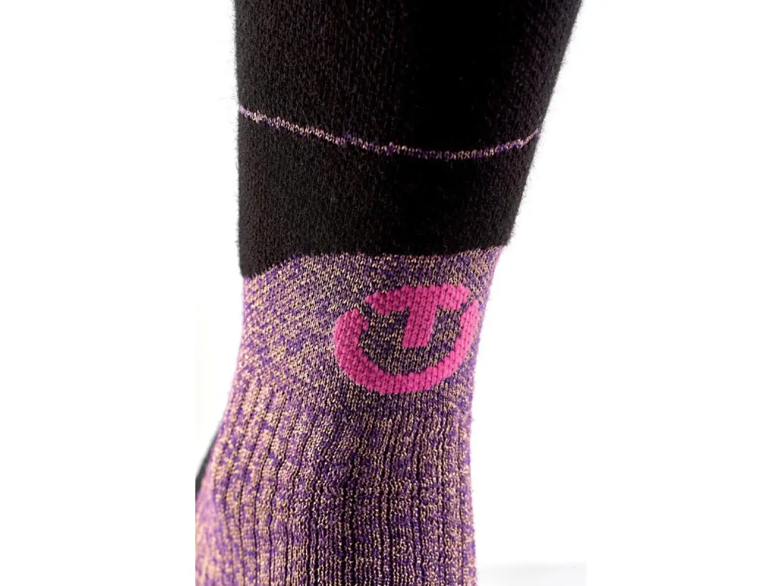 Thermic Ski Merino Reflector women's socks purple/gold