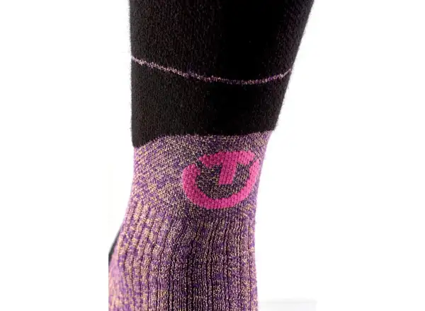 Thermic Ski Merino Reflector women's socks purple/gold