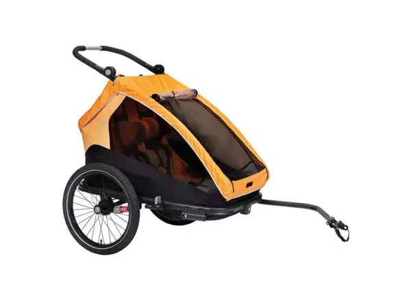XLC DUOs BS-C10 two-seater trailer 20" Marigold/Anthrazit