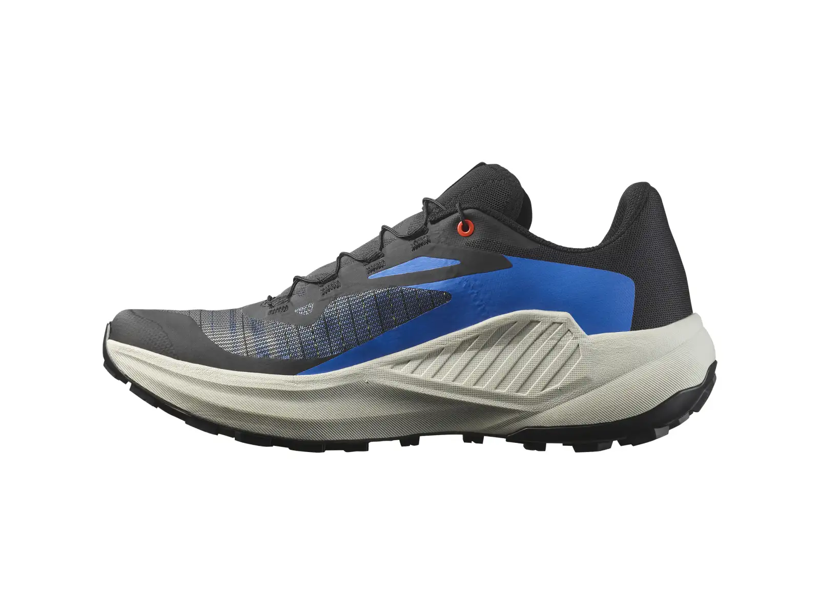 Salomon Genesis men's running shoes Black/French Blue/Cherry Tomato