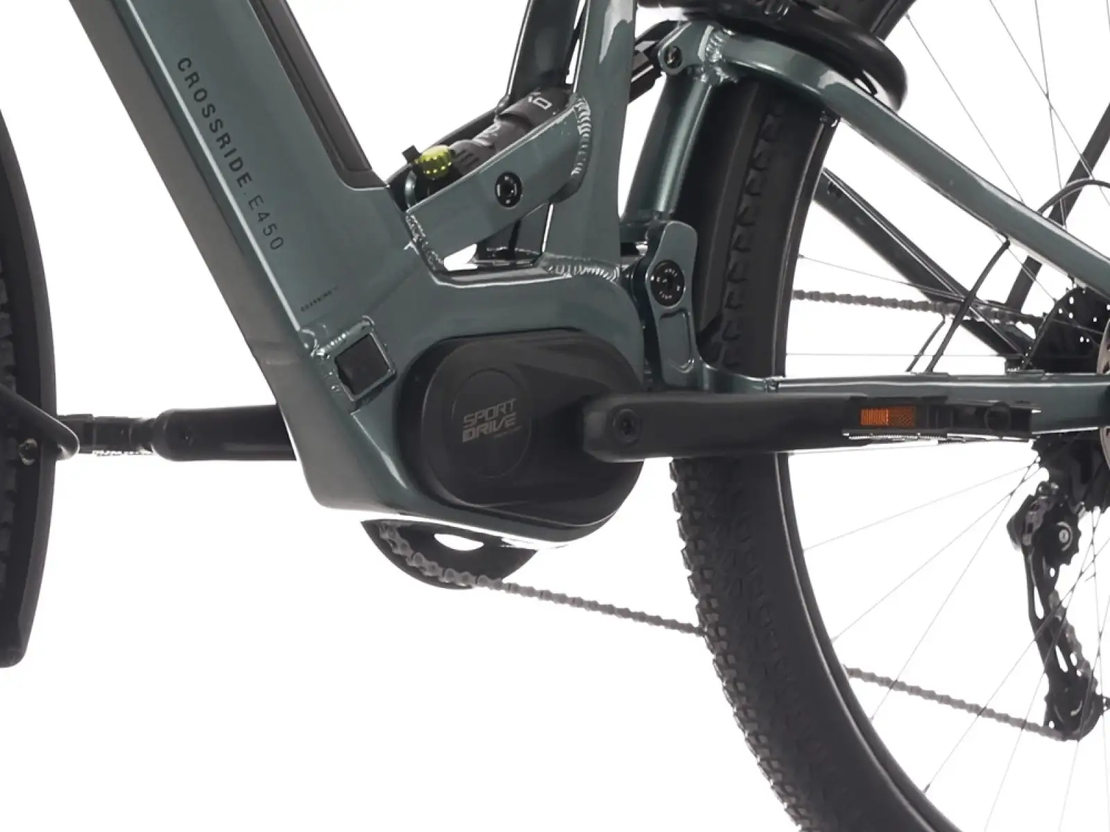 Rock Machine Crossride e450 FS low-entry full-suspension e-bike Ocean Grey/Black