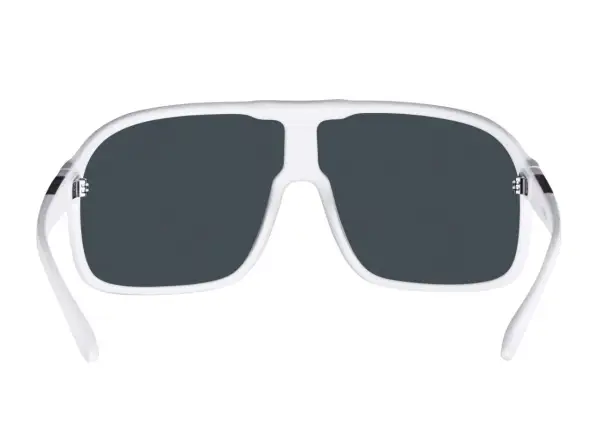 Force Mondo glasses white matte/blue lenses
