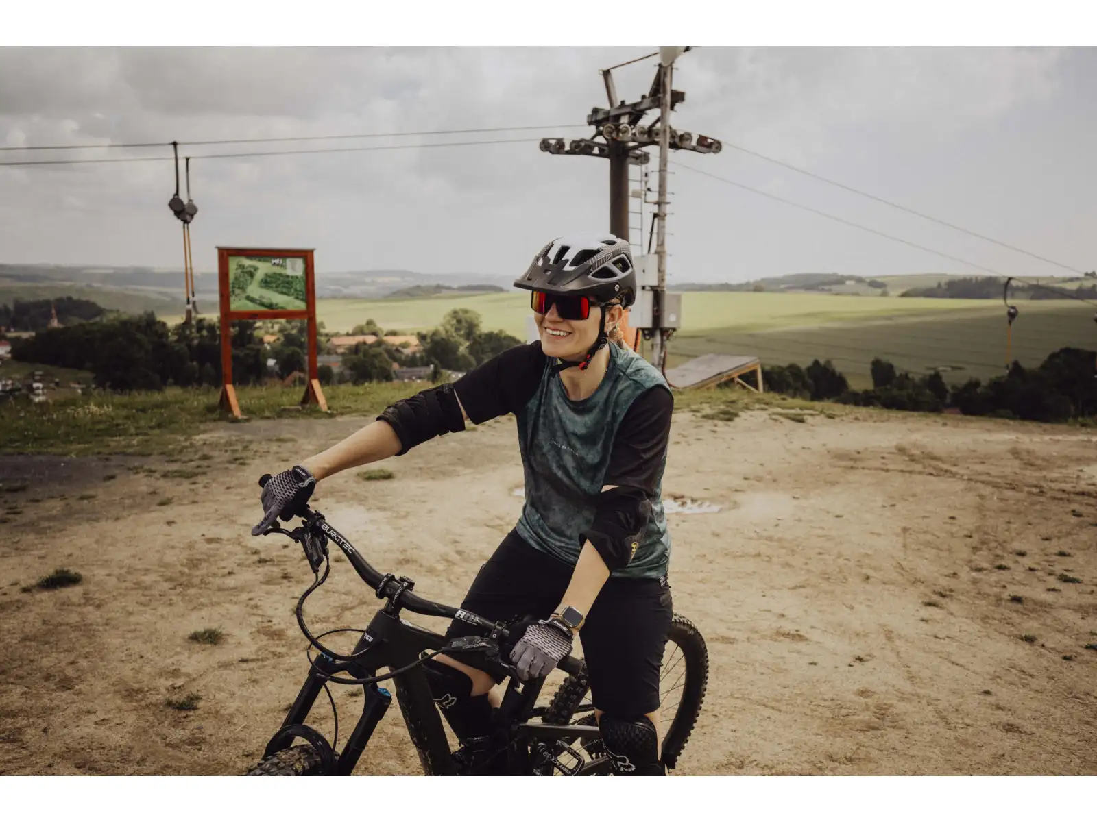 Force MTB Move men's jersey short sleeve dark green