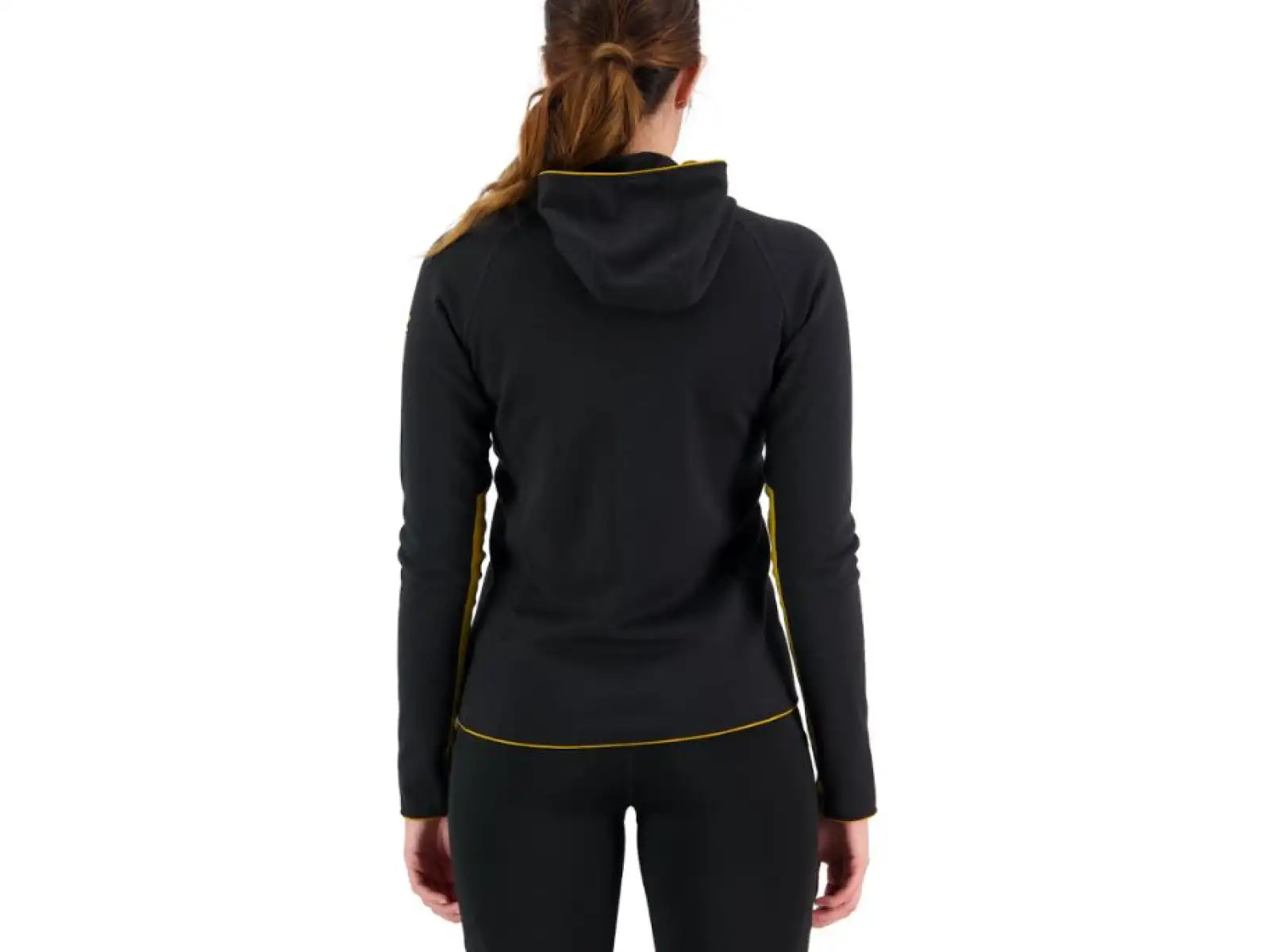 Mons Royale Approach Merino Shift Fleece Hood women's sweatshirt long sleeve black