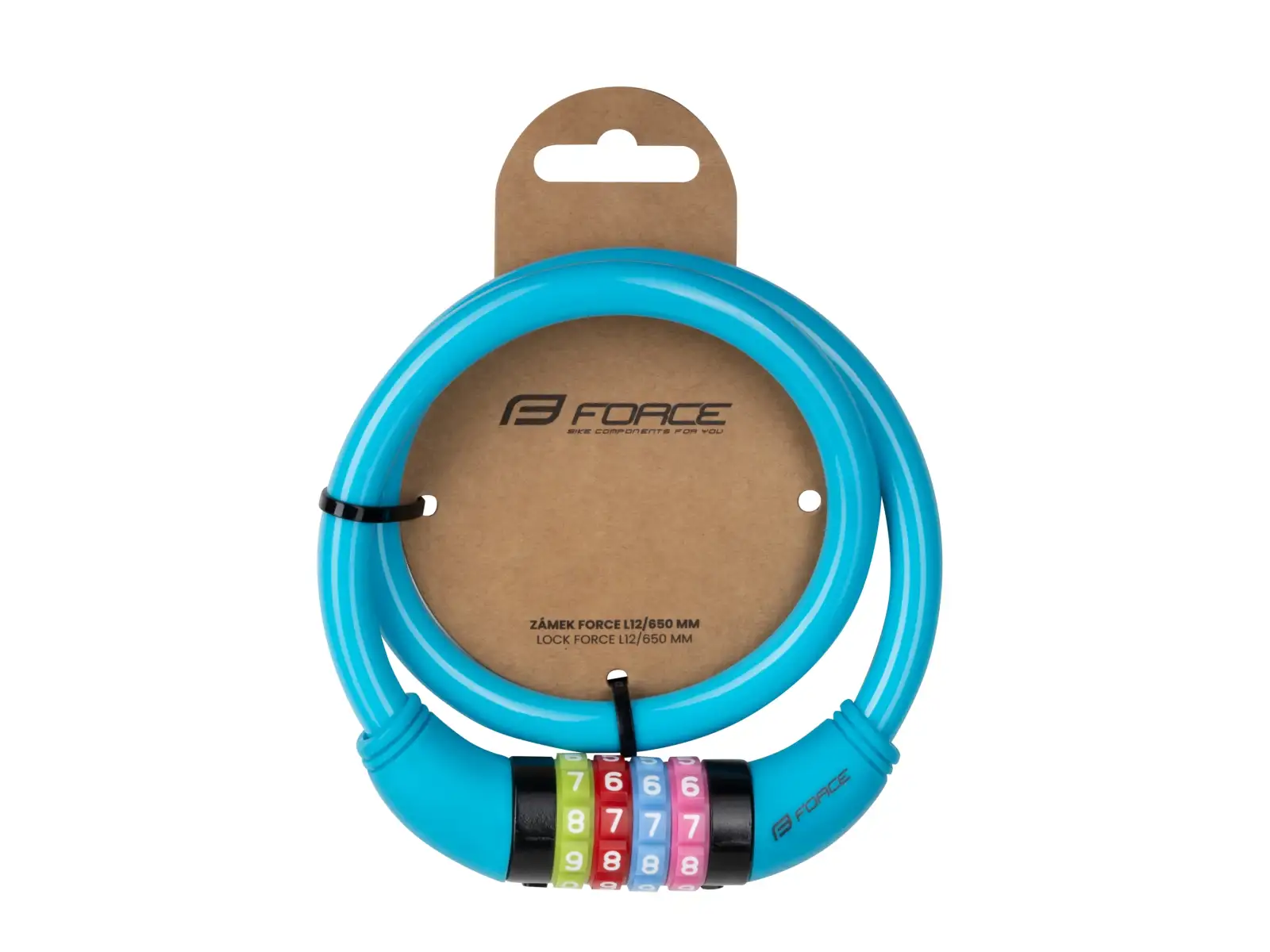 Force L12/650mm combination lock blue