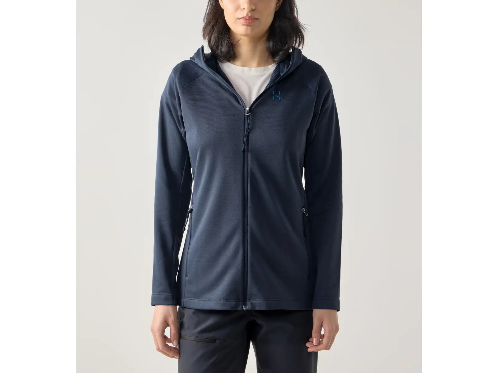 Haglöfs Korp Mid Hood women's sweatshirt Tarn Blue