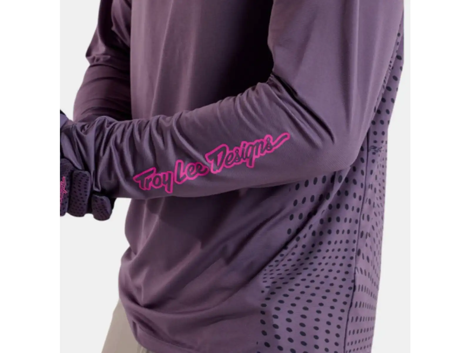 Troy Lee Designs Skyline Radioscape men's jersey long sleeve Deep Purple