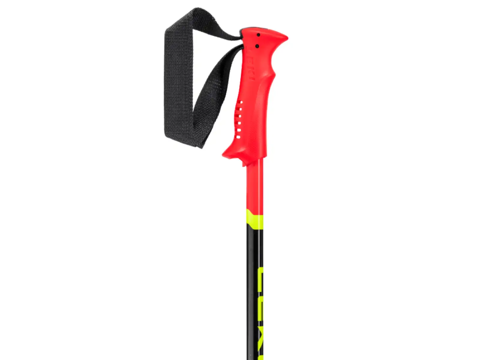 Leki Racing Kids children's downhill poles Bright Red/Black/Neon Yellow