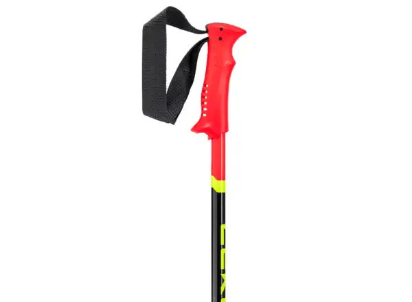 Leki Racing Kids children's downhill poles Bright Red/Black/Neon Yellow
