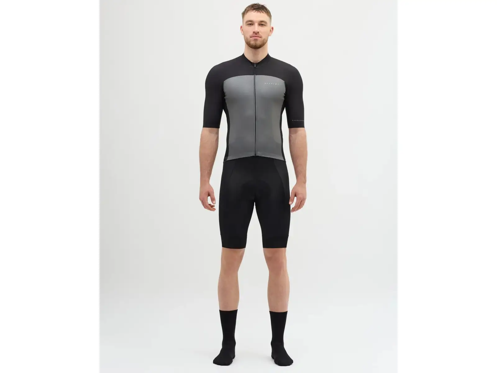 Silvini Stelvio men's jersey short sleeve Black/Ruby