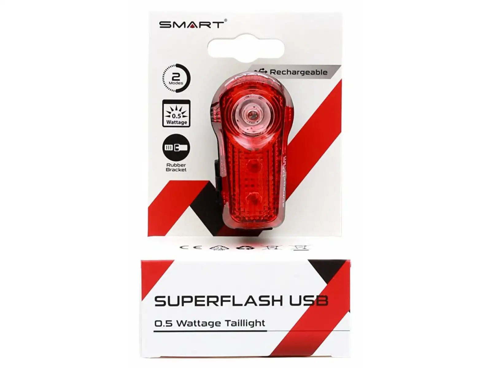 Smart 317 R 0.5W Led USB rear flasher
