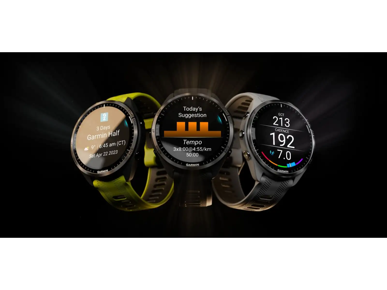 Garmin Forerunner 965 smart watch Silver Titan/White