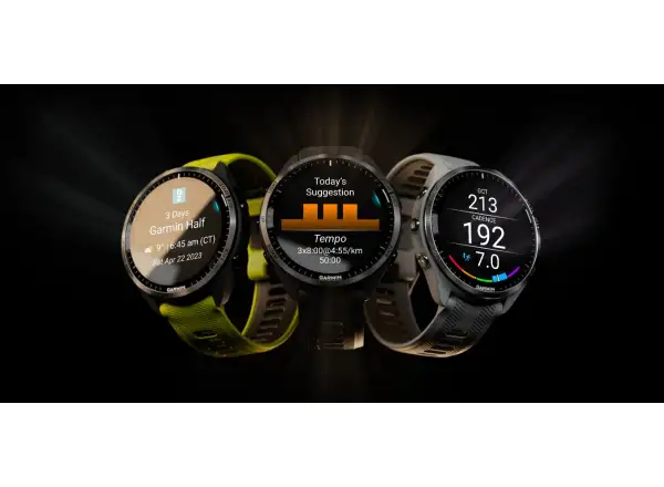 Garmin Forerunner 965 smart watch Silver Titan/White