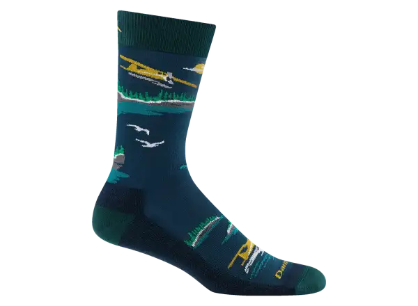 Darn Tough Float Boat Crew Lightweight Cushion men's socks Midnight