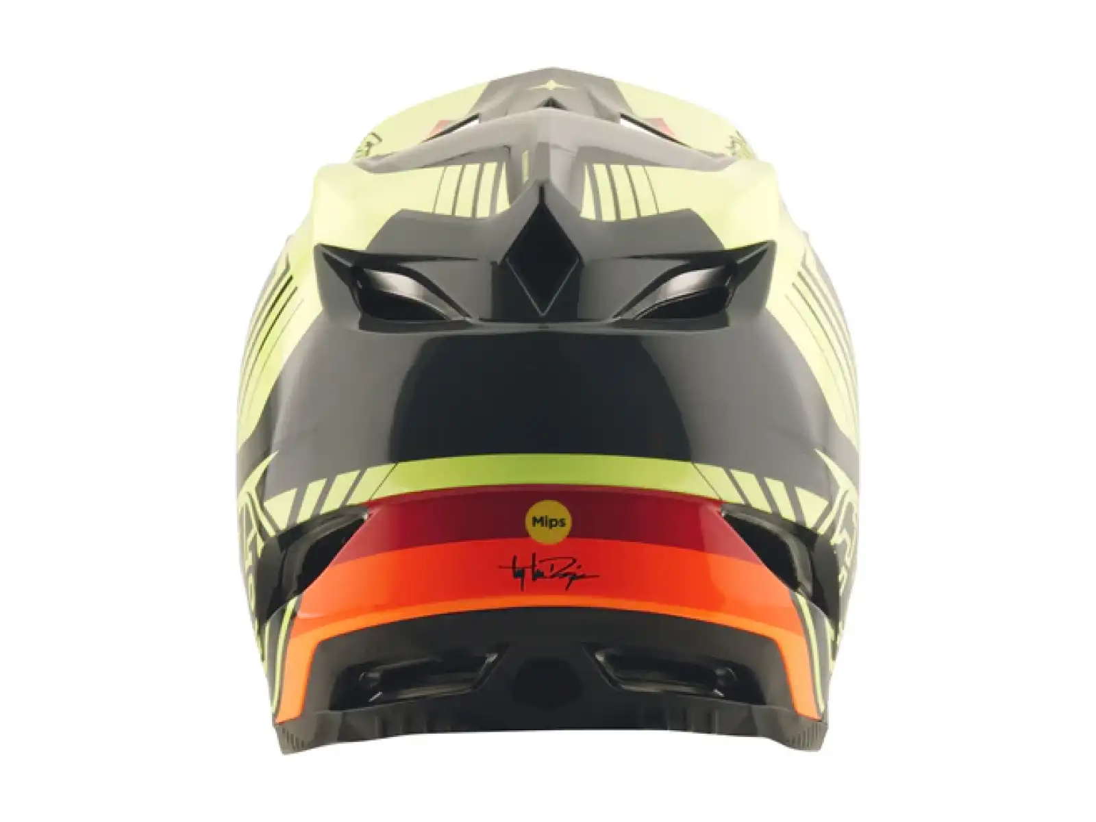 Troy Lee Designs D4 Polyacrylite Qualifier helmet Black/Yellow